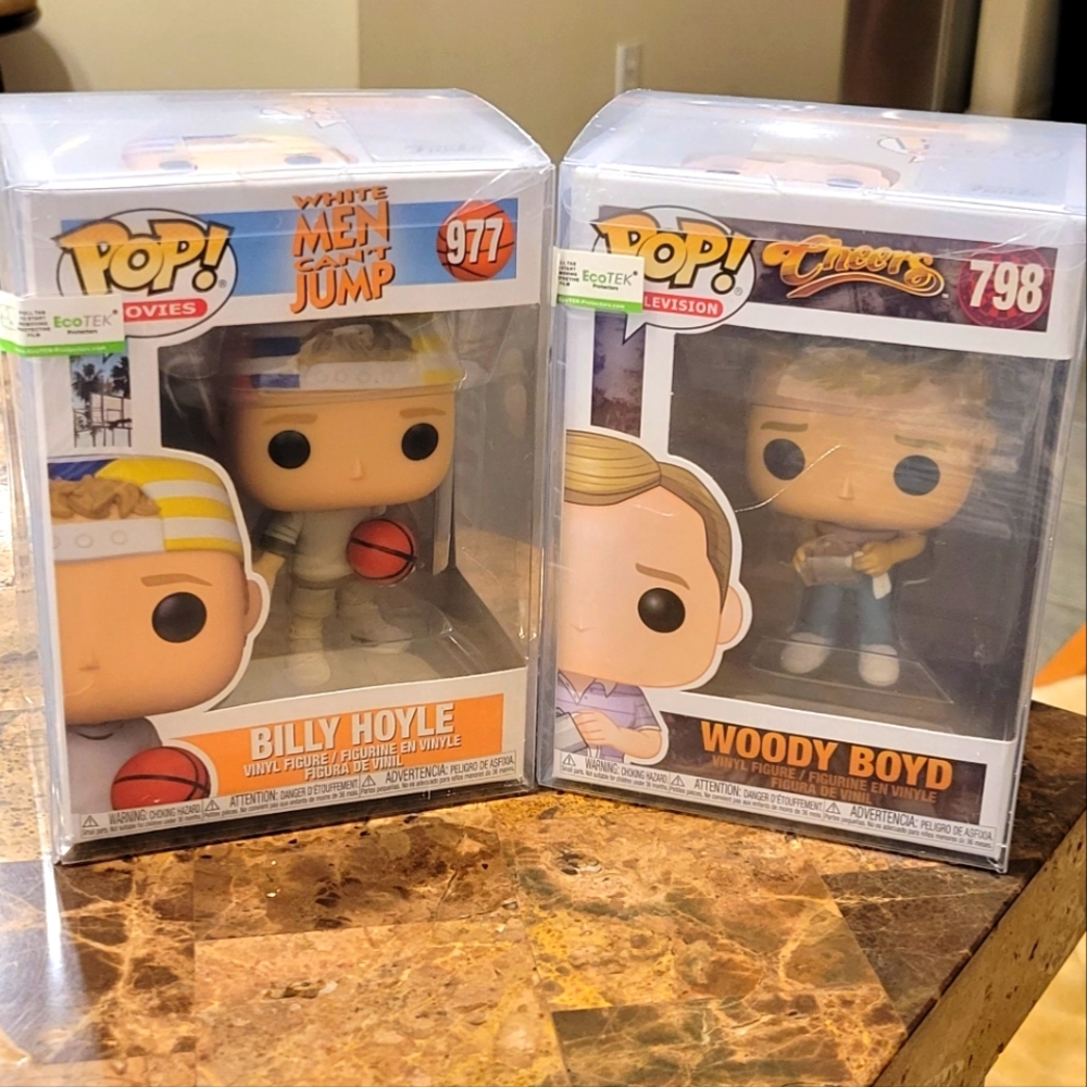 Woody Harrelson Billy Hoyle & Woody Boyd FUNKO Pops • w / Protective Cases • NEW